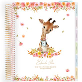 Planner Personalizado Animals - Giraffe Coffee Lover - Dourado