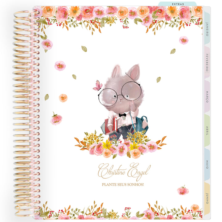 Planner Personalizado Animals - Nerd - Dourado