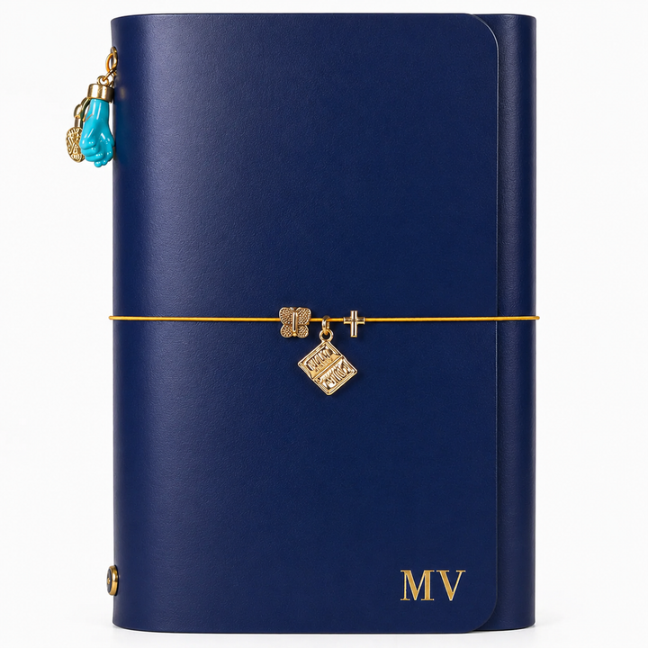 Capa em Couro Legítimo Bleu Marine