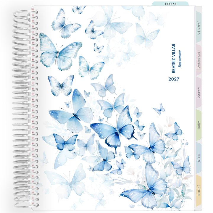 Planner Personalizado Butterflies -2 - Prateado