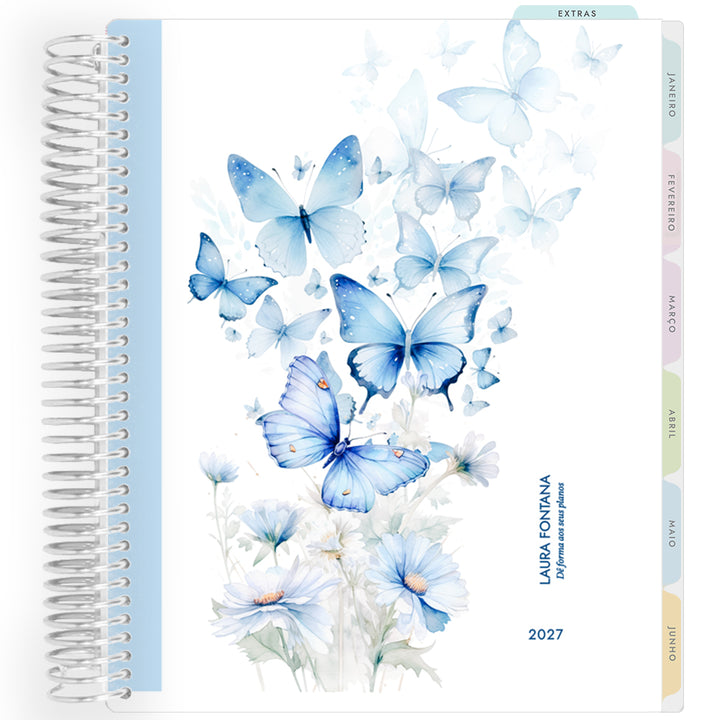 Planner Personalizado Butterflies - Prateado