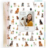 Planner Personalizado Eu e Meu Cachorro - Dourado