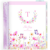 Planner Personalizado Wildflowers - Monogram - Lilás