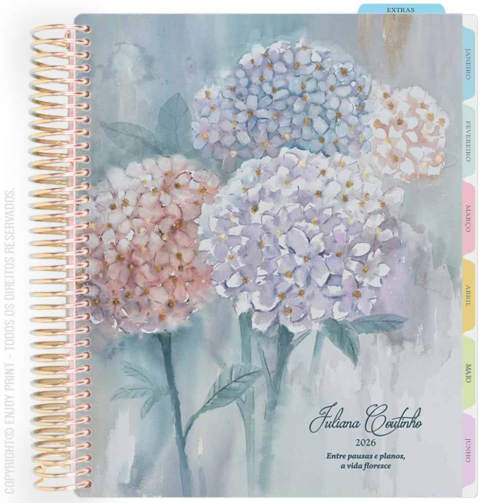 Enjoy Planner 2026: Colorful - Bloom - Hydrangea