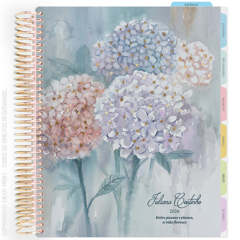 Enjoy Planner 2026: Colorful - Bloom - Hydrangea