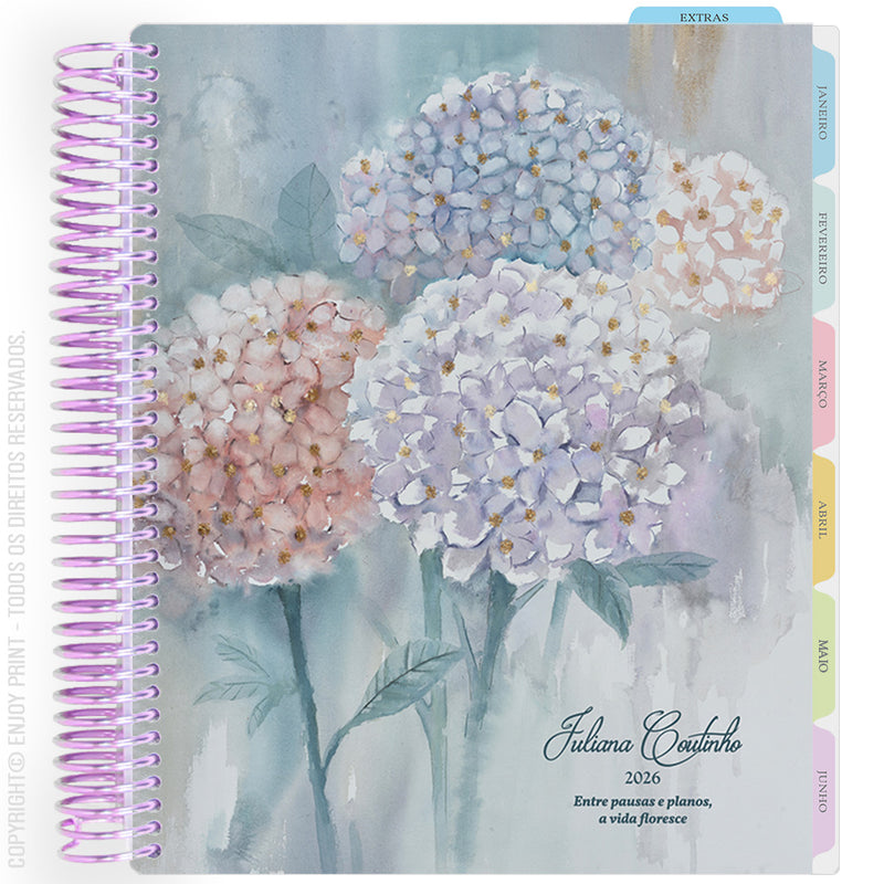 Enjoy Planner 2026: Colorful - Bloom - Hydrangea