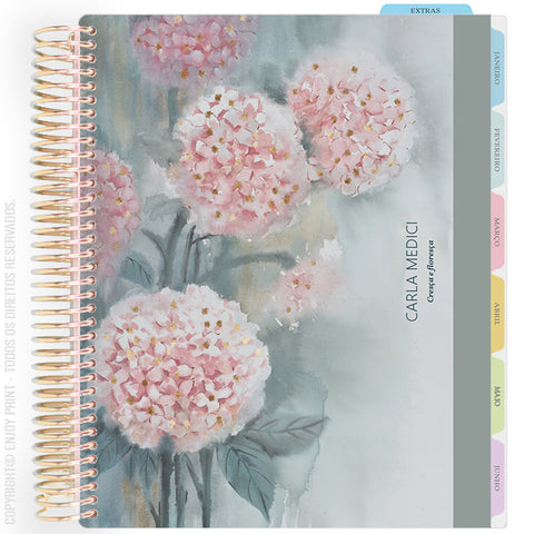 Enjoy Planner 2026: Bloom - Pink Hydrangea