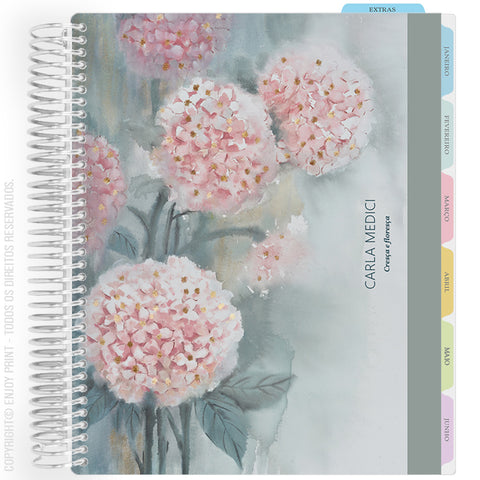 Enjoy Planner 2026: Bloom - Pink Hydrangea