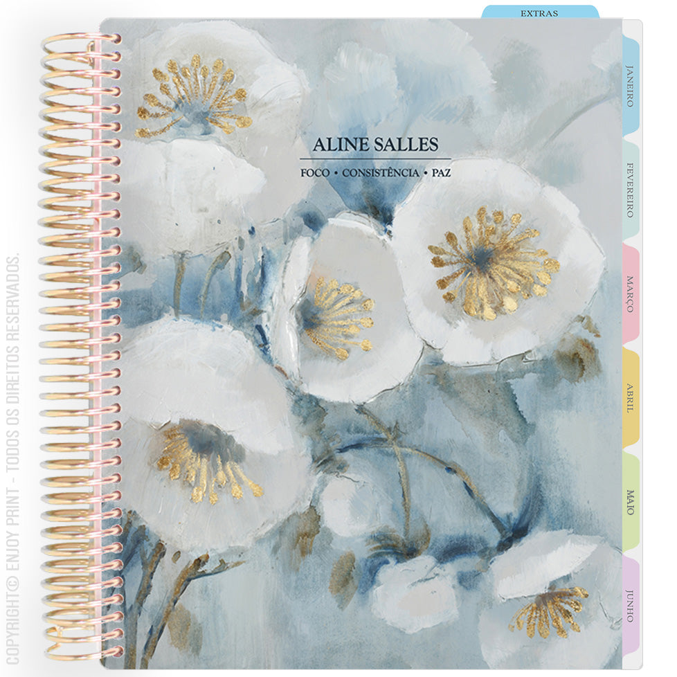 Enjoy Planner 2026: Bloom - White Tulip