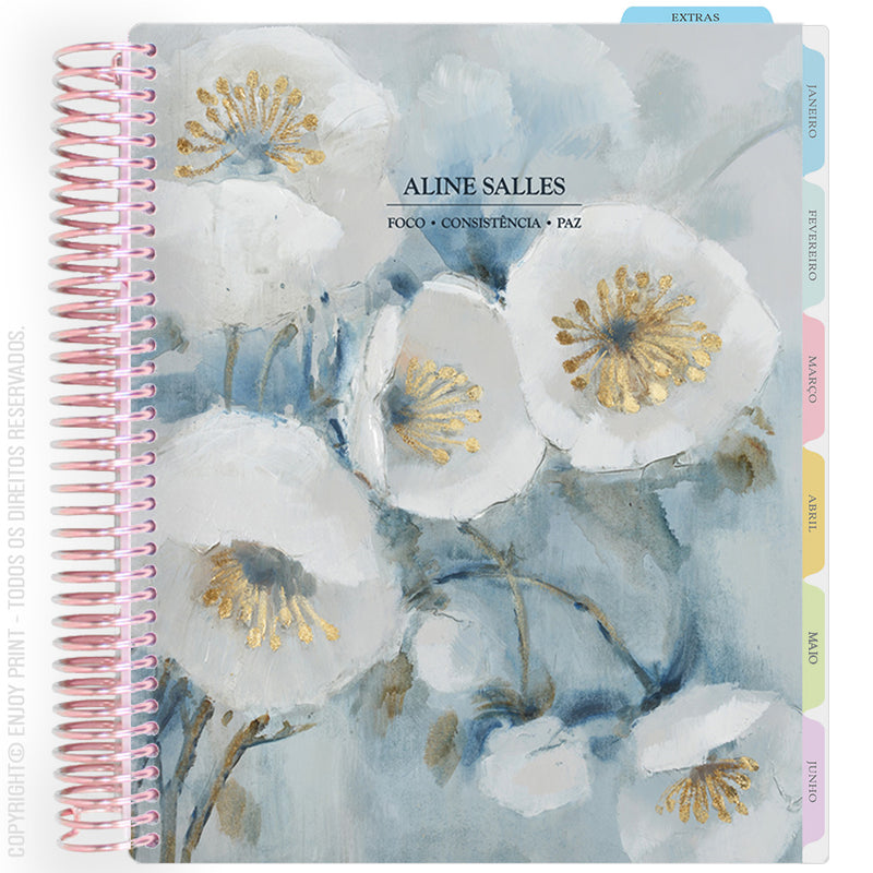 Enjoy Planner 2026: Bloom - White Tulip