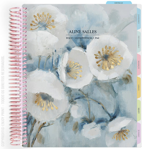 Enjoy Planner 2026: Bloom - White Tulip