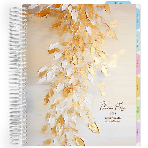 Enjoy Planner 2026: Blooming - Golden Leaves