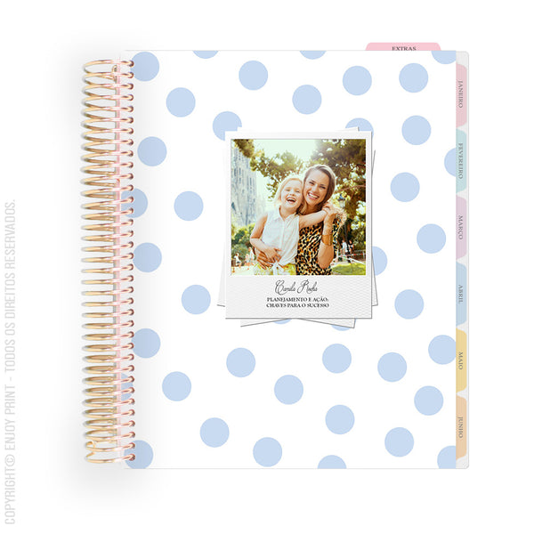 Enjoy Planner 2025 -Dots Blue (Com Foto)