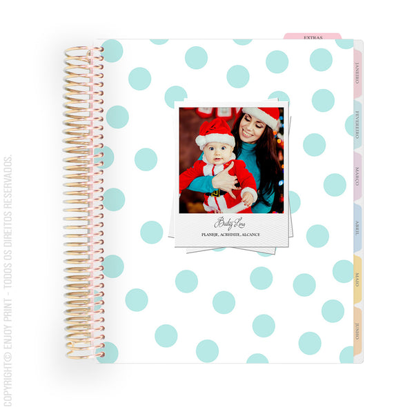 Enjoy Planner 2025 -Dots Greeen (Com Foto)