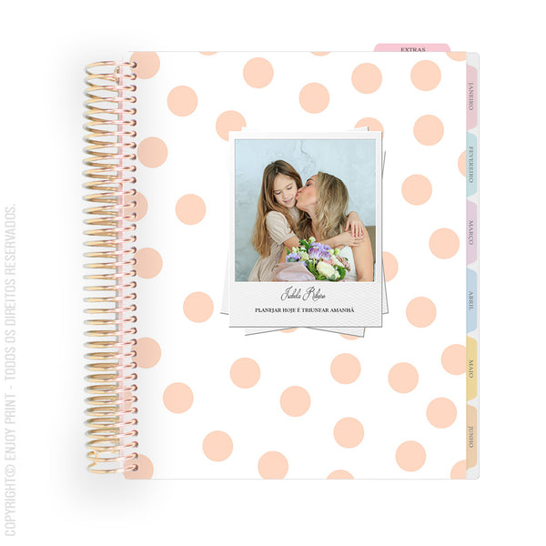 Enjoy Planner 2025 - Dots Peach (Com Foto)