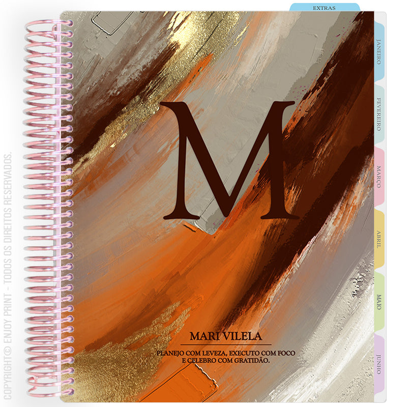 Enjoy Planner 2026: Gilded - Monogram