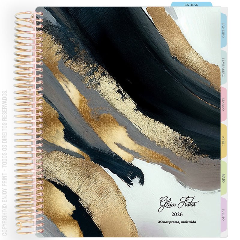 Enjoy Planner 2026: Gilded - Noir