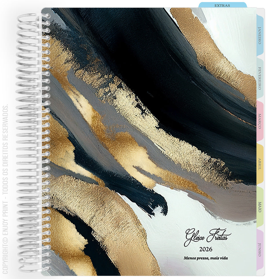 Enjoy Planner 2026: Gilded - Noir