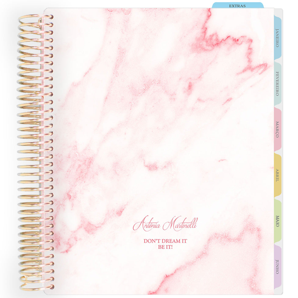 Enjoy Planner 2026: Marble Classic Pink