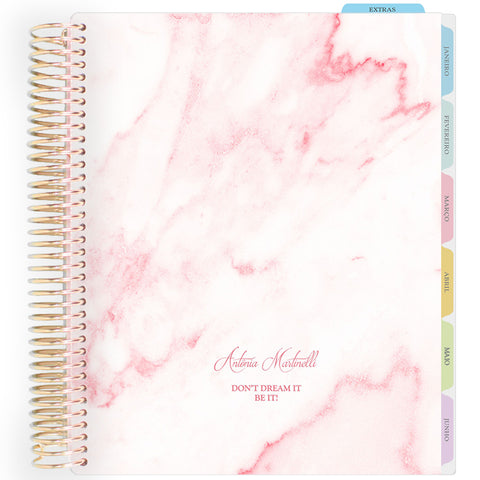 Enjoy Planner 2026: Marble Classic Pink
