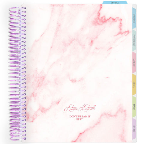 Enjoy Planner 2026: Marble Classic Pink