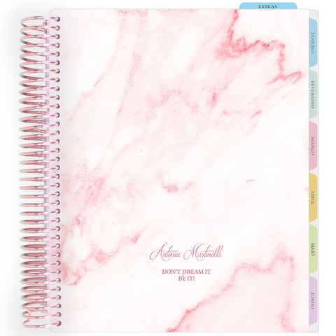Enjoy Planner 2026: Marble Classic Pink