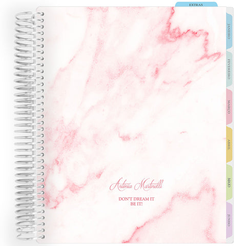 Enjoy Planner 2026: Marble Classic Pink