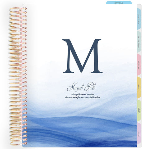 Enjoy Planner 2026: Ocean - Monogram