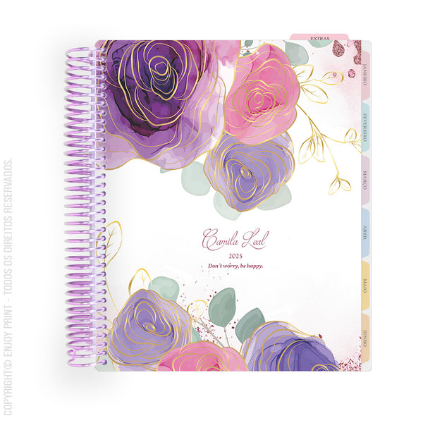 Enjoy Planner 2025 - Rose Golden Lilac