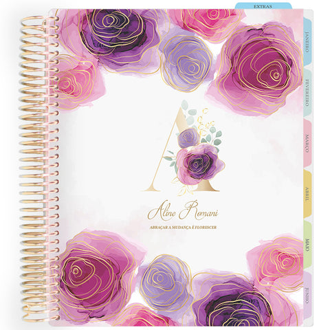 Enjoy Planner 2026: Rose Golden - Monogram