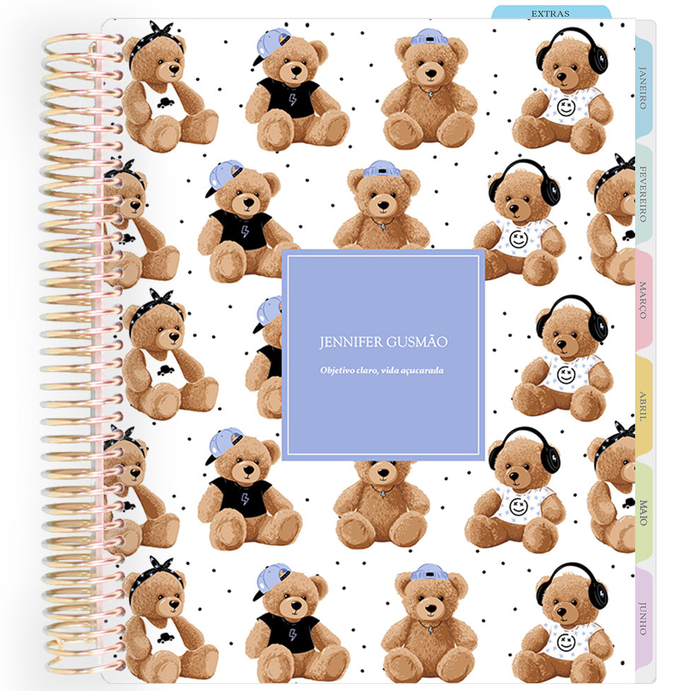 Enjoy Planner 2026: Teddy Bear - Blue