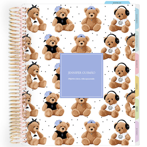 Enjoy Planner 2026: Teddy Bear - Blue