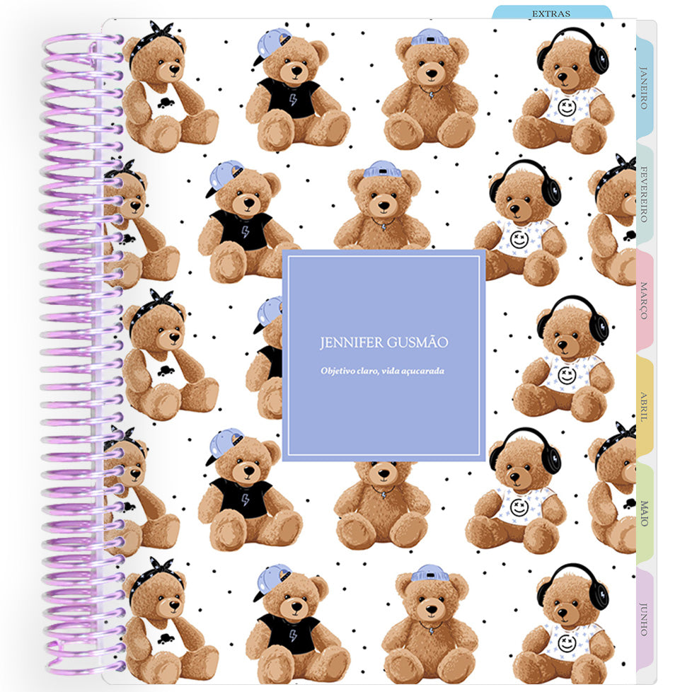 Enjoy Planner 2026: Teddy Bear - Blue