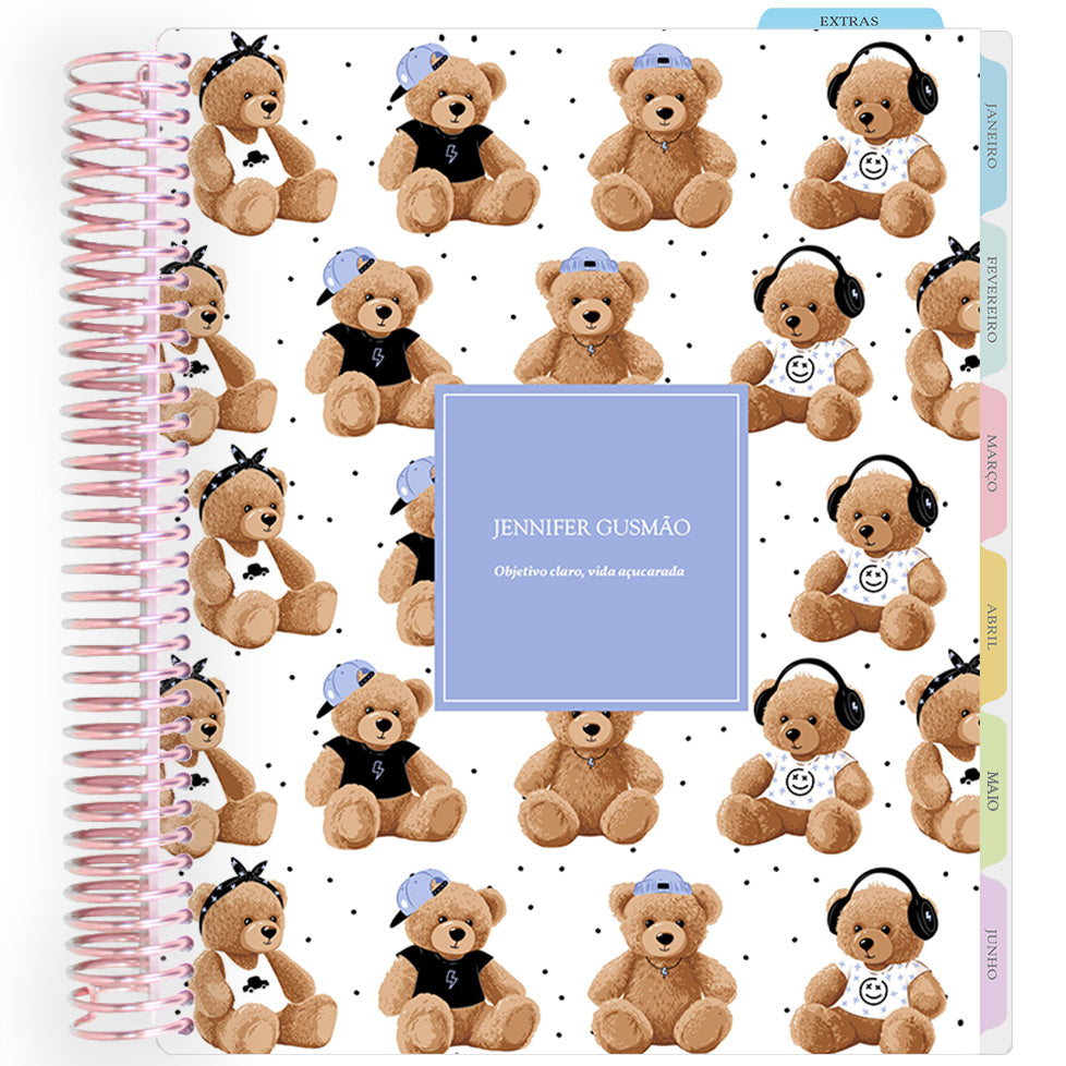 Enjoy Planner 2026: Teddy Bear - Blue