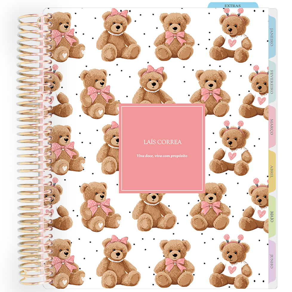 Enjoy Planner 2026: Teddy Bear - Pink