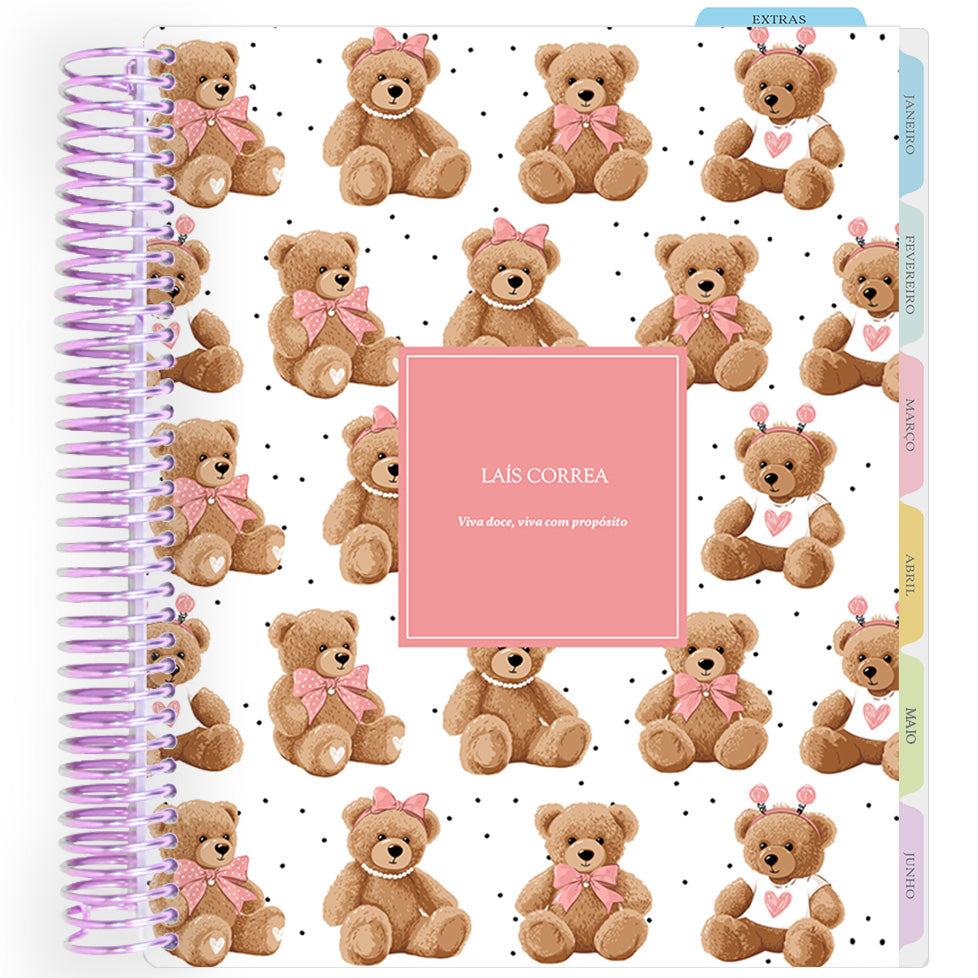 Enjoy Planner 2026: Teddy Bear - Pink