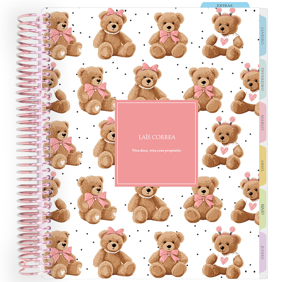 Enjoy Planner 2026: Teddy Bear - Pink