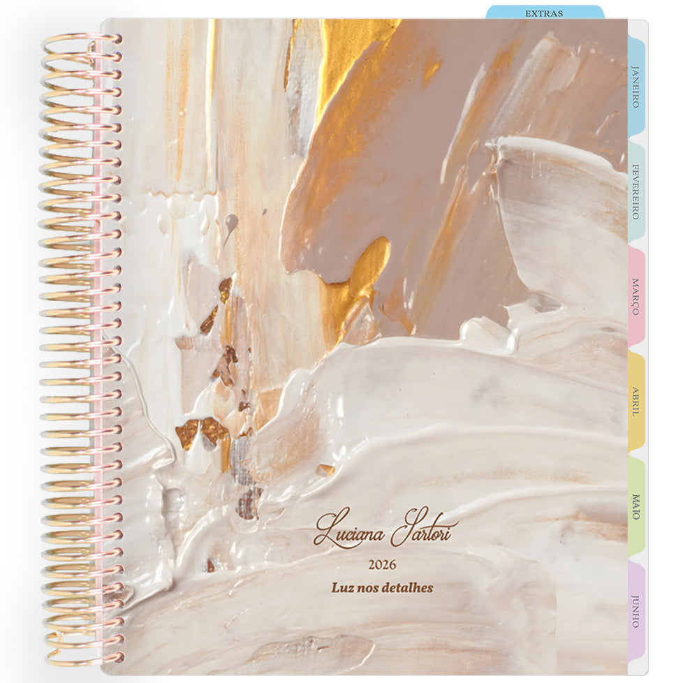 Enjoy Planner 2026: Texture Gold - Cream