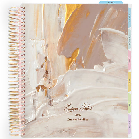 Enjoy Planner 2026: Texture Gold - Cream