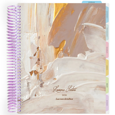 Enjoy Planner 2026: Texture Gold - Cream
