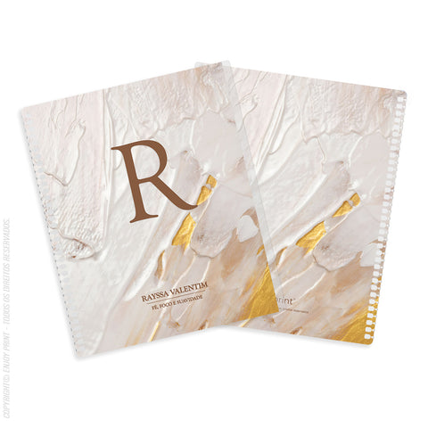 Colorful  - Texture - Gold - Monogram