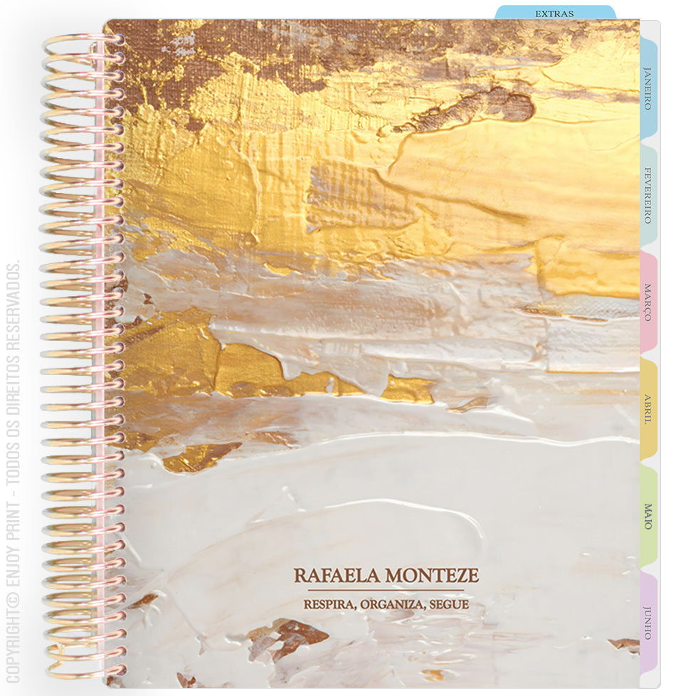 Enjoy Planner 2026: Texture Gold - Brown