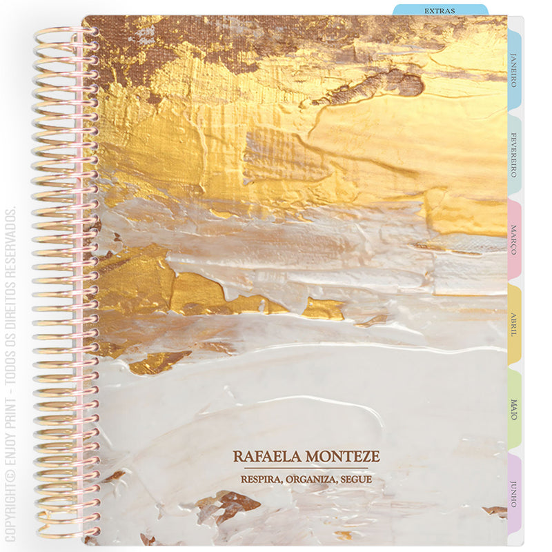 Enjoy Planner 2026: Texture Gold - Brown