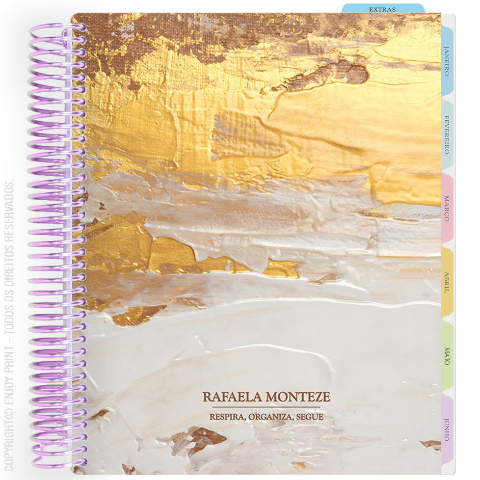 Enjoy Planner 2026: Texture Gold - Brown
