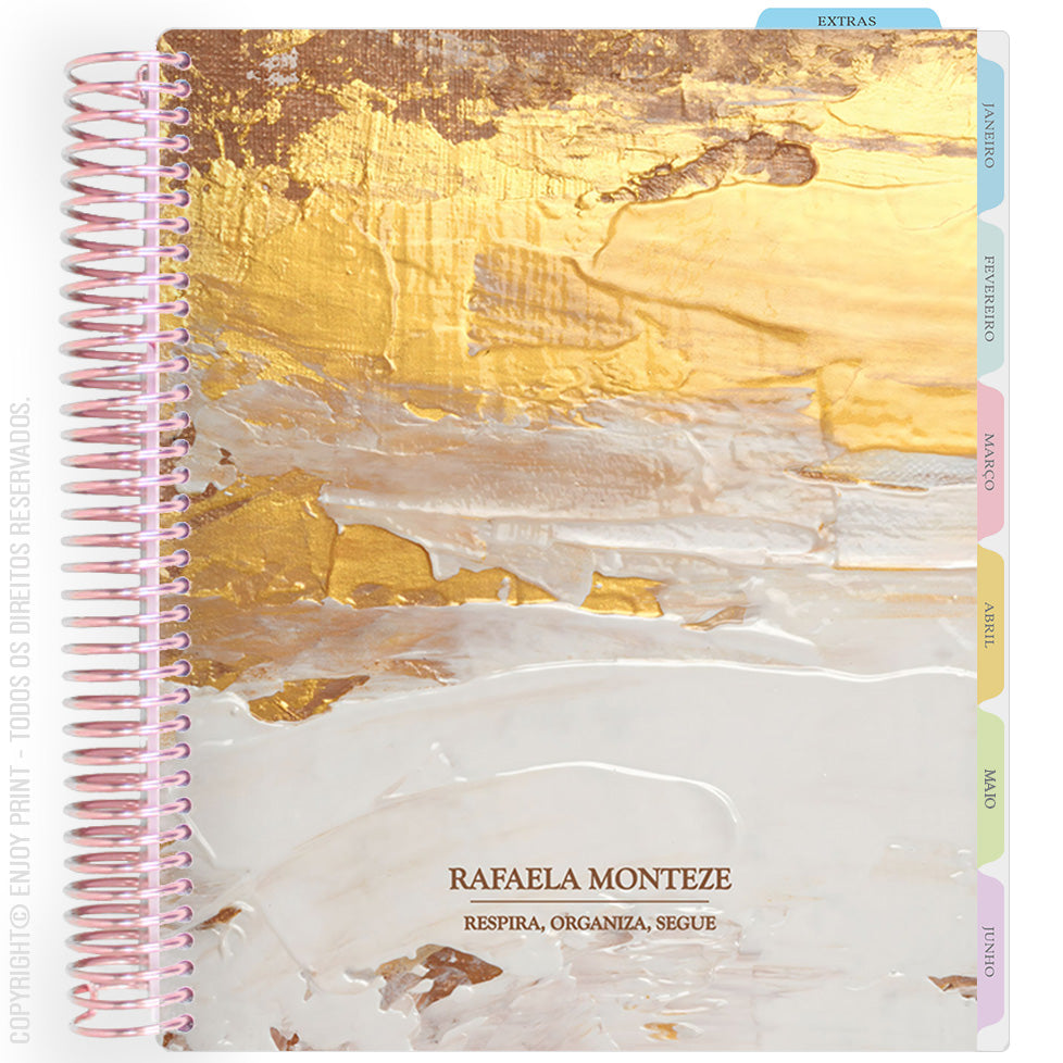 Enjoy Planner 2026: Texture Gold - Brown