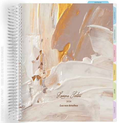 Enjoy Planner 2026: Texture Gold - Cream