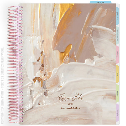 Enjoy Planner 2026: Texture Gold - Cream