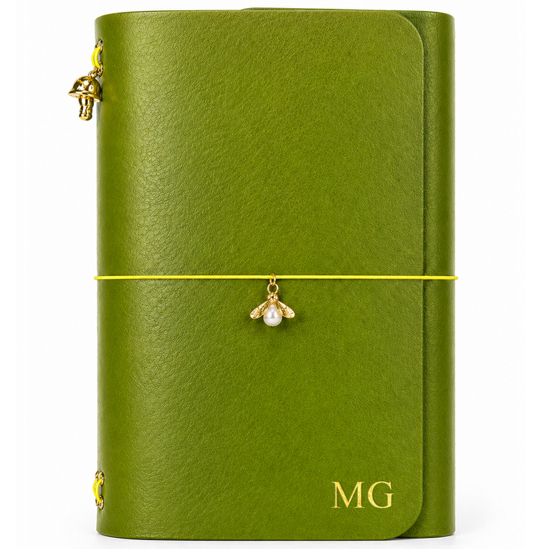 Capa em Couro Legítimo Vert Jardin