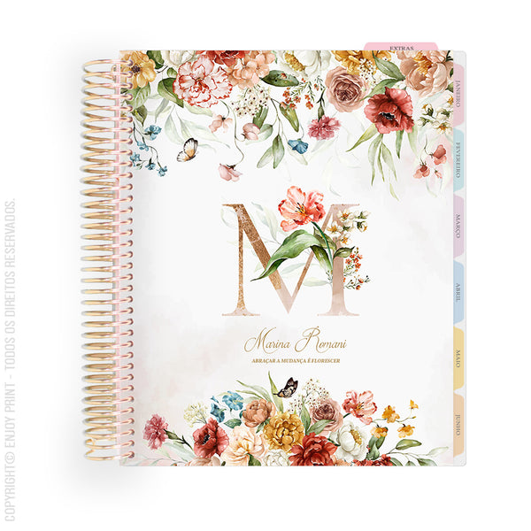 Enjoy Planner 2025 - Wildflower Whispers Monogram