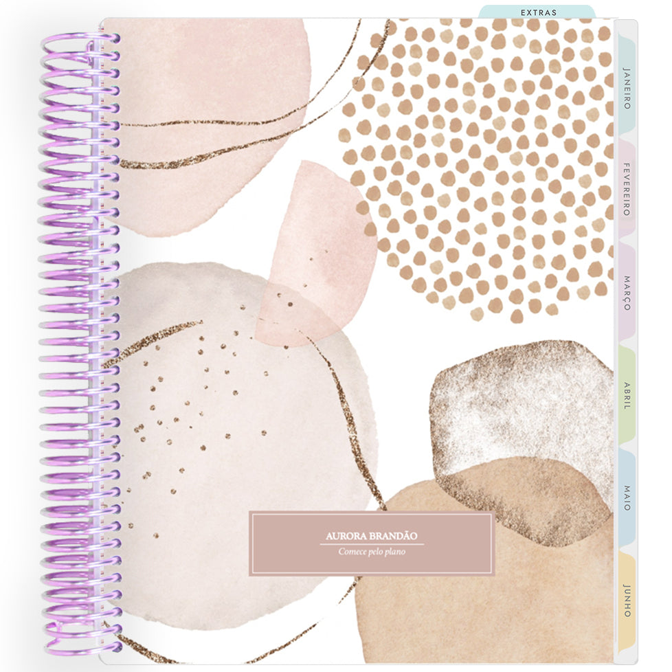 Planner Personalizado Abstract set - Rose - Lilás